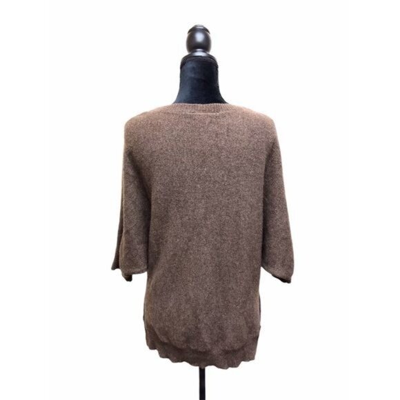 BCBGMaxazria Kennedy Dolman Sleeve Hi-Lo Wool & Yak Blend Sweater | Extra Small - Picture 3 of 9